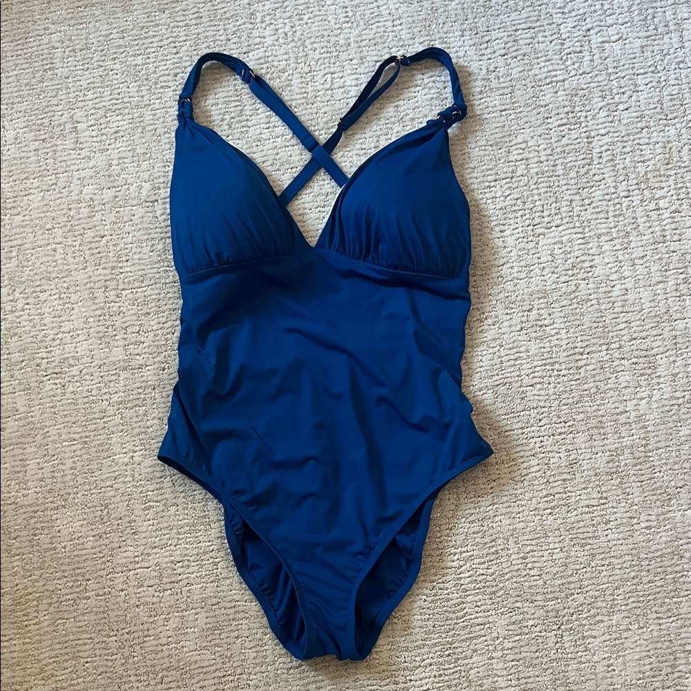 Elegant Blue Women's Swimsuit